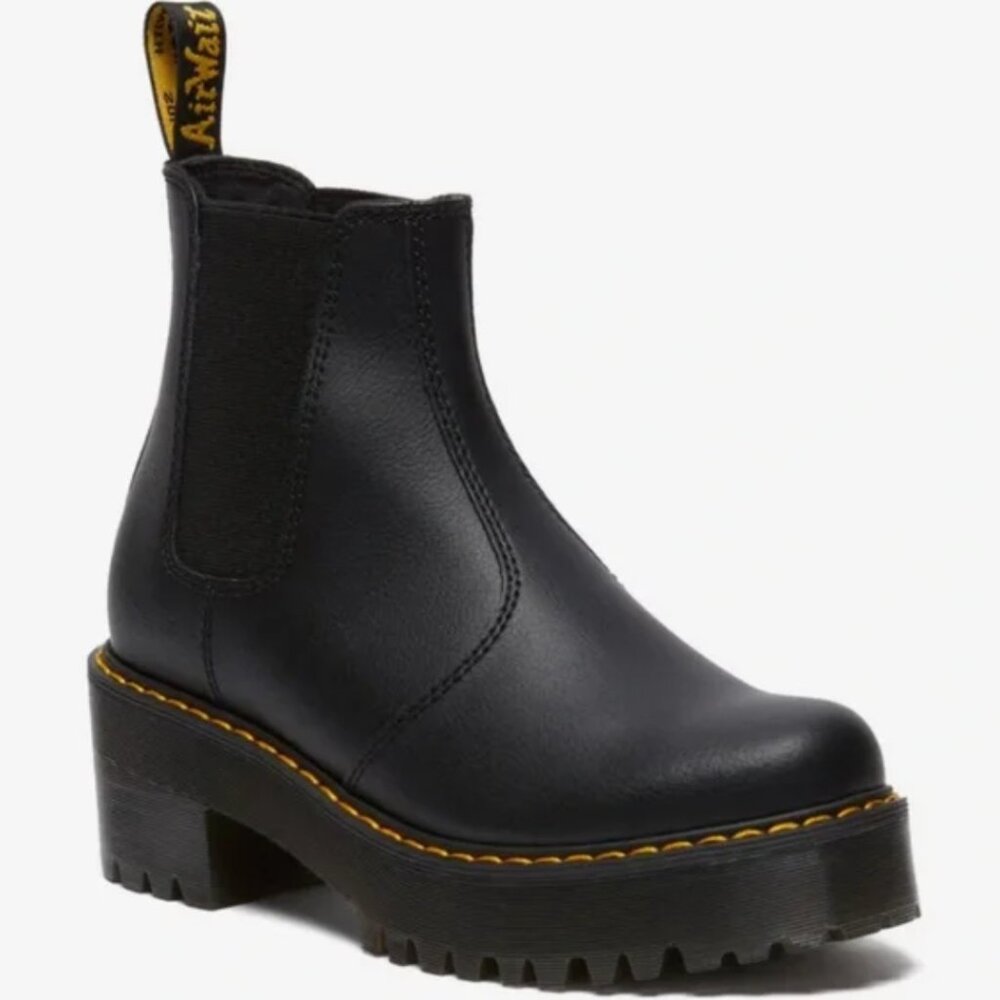 Dr. Marten Black Chelsea Quad platform boots womens EU 36/ US 5